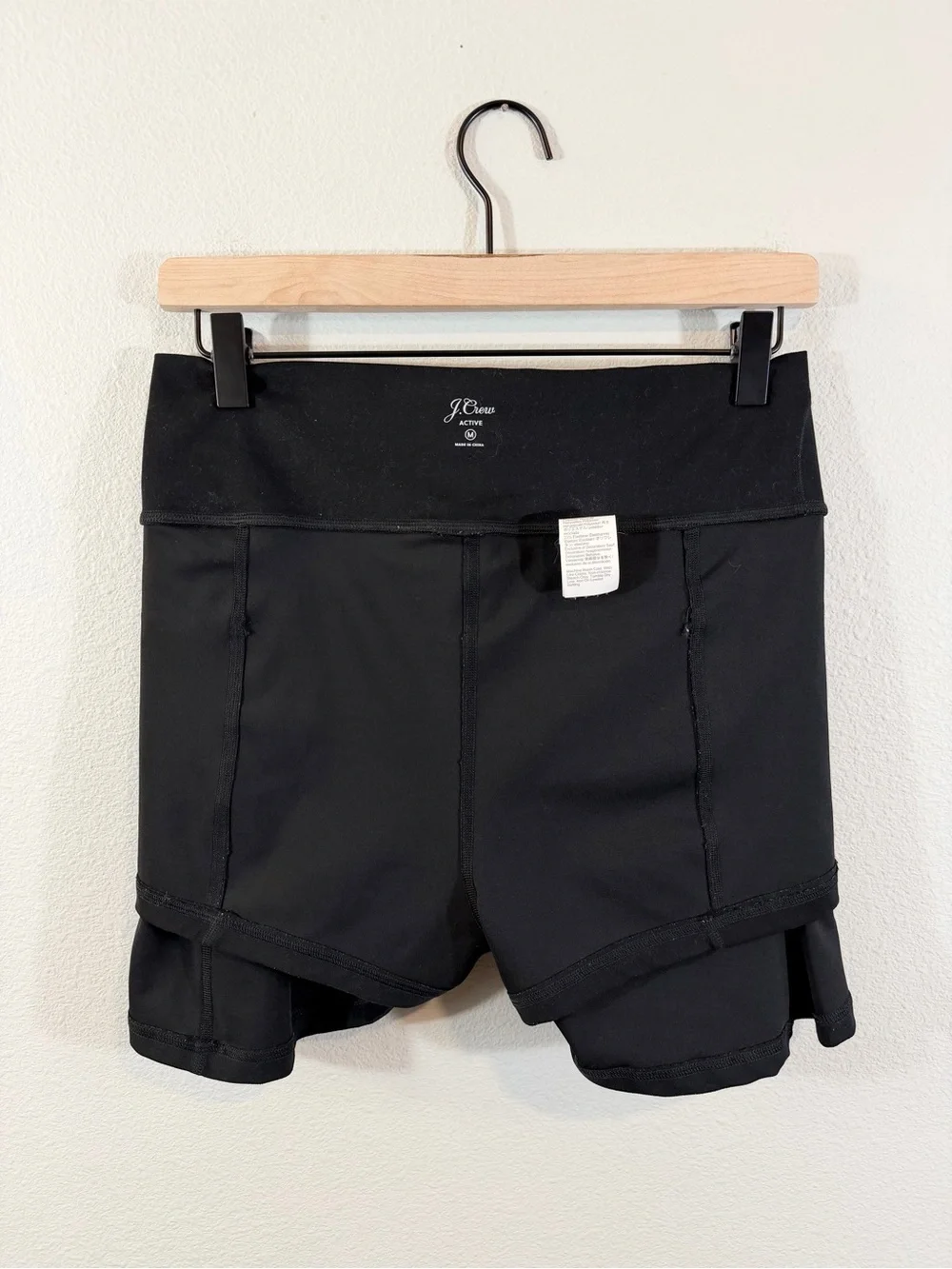 J. Crew Active Black Skort Size M CloudStretch High Rise Sports Skirt BF371